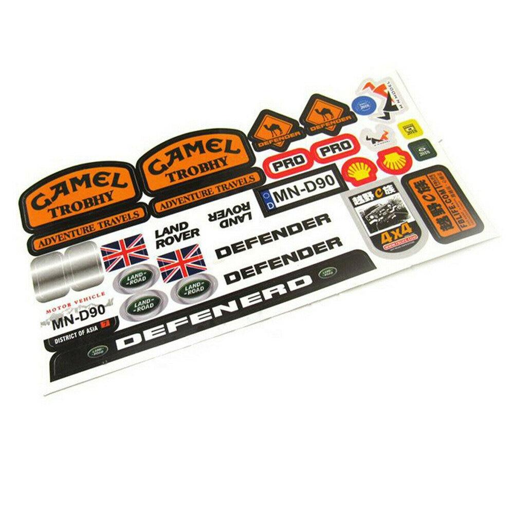 MN-90 1/12 Modelo de Coche Rc Piezas de Repuesto Pegatinas DIY Calcomanías Hoja para Accesorio de Carrocería Accesorios