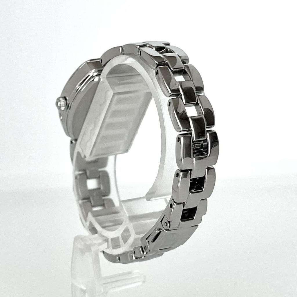 Polished Seiko Watch Radio Solar Powered Excellent Condition Silver White Dial Blue S2430 [Working Condition] Ladies'