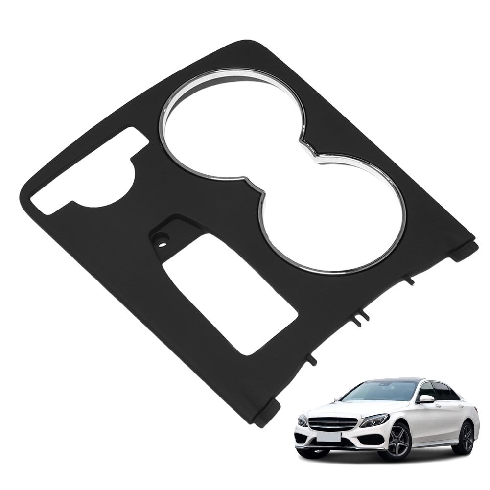 Center Console Storage Box Panel Trim Central Console Drink Cup Holder Cover 2046800107 for Mercedes Benz C-Class W204 2007-2014 grigio