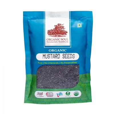 Organiczne nasiona gorczycy czarnej (100 gramów), Organiczne nasiona gorczycy, organiczna dusza