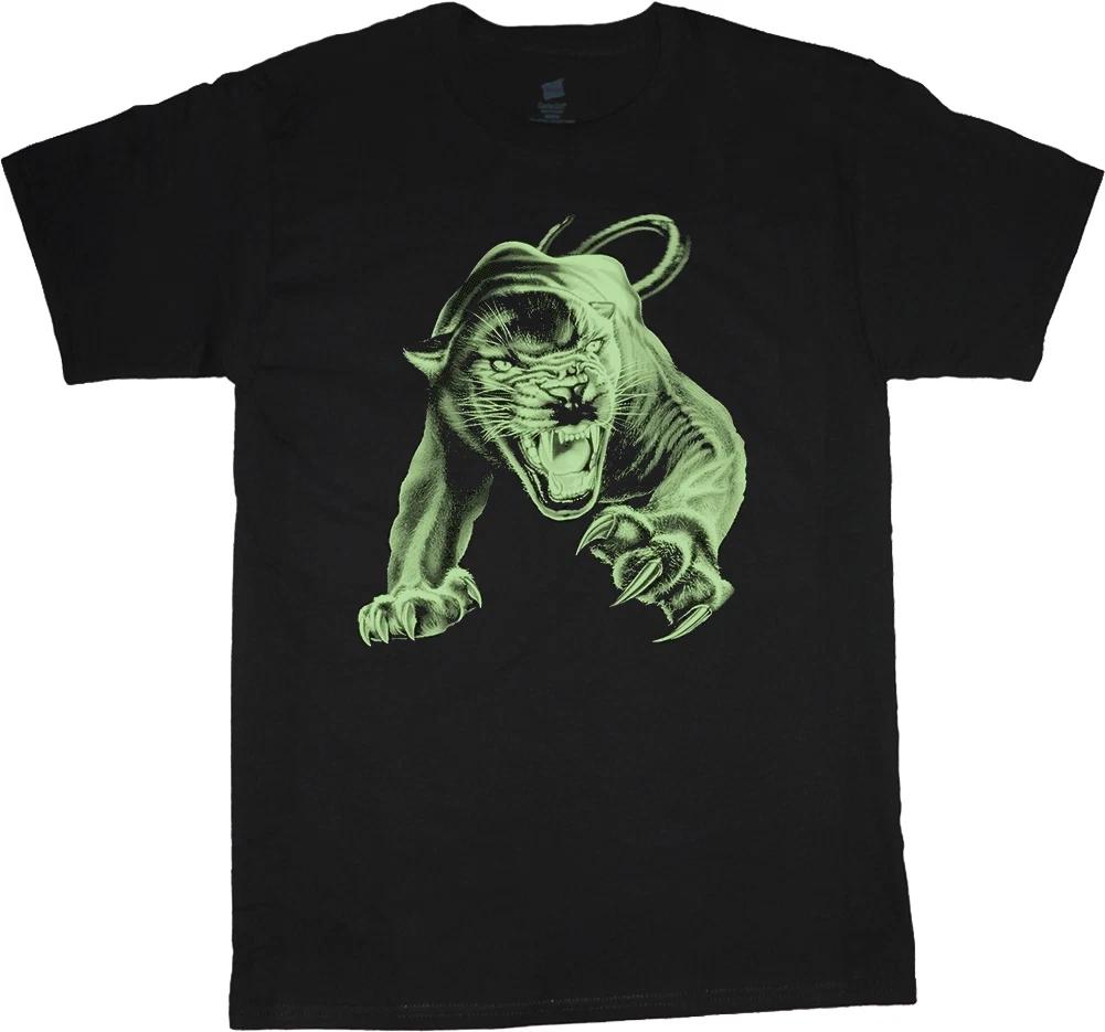 Glow In the Dark T-shirt Mens Halloween Costume Skeleton Skull T-Rex Zombie Tee L