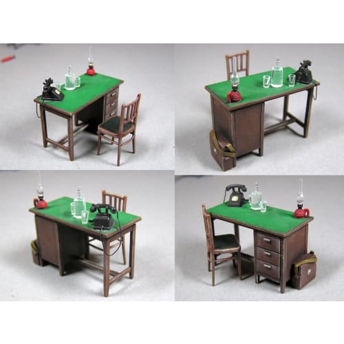 Miniart 1/35 Office Desk & Accessories Plastic Model MA35564