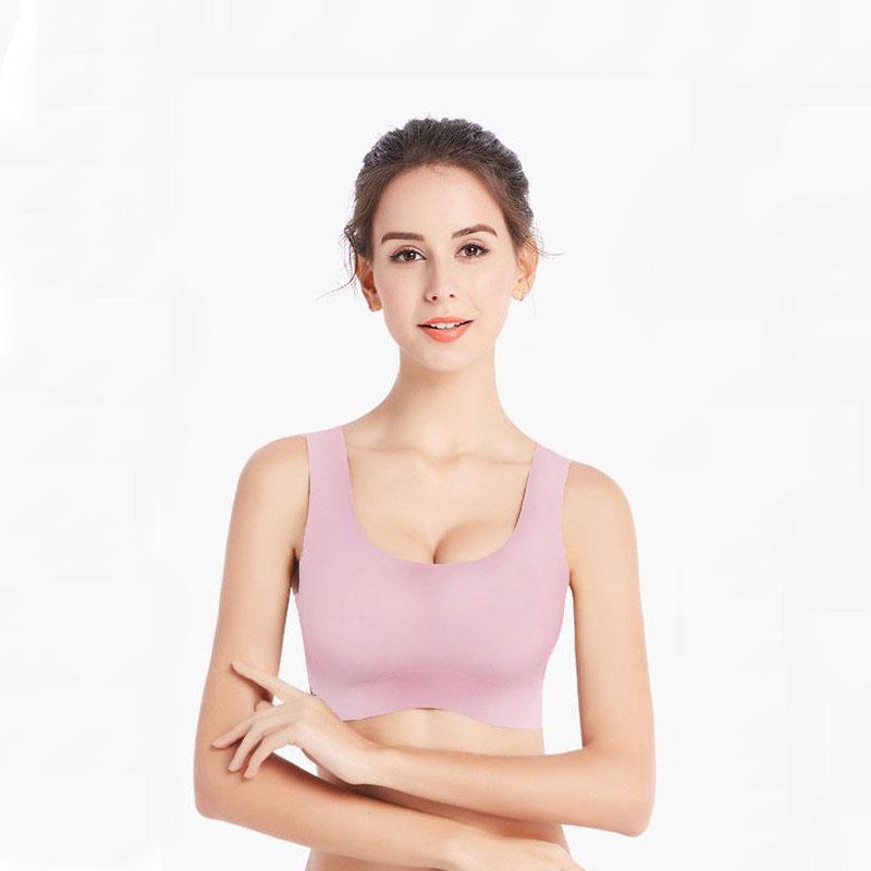 Intimo Senza Cuciture Taglie Forti da Donna Elastico Sezione Sottile Senza Ferretto Reggiseno Contenitivo Taglie Forti Sportivo Traspirante