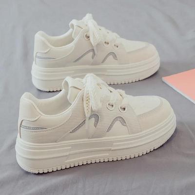 2025 Frühling Damen Dicksohlige Weiße Dad-Schuhe - Atmungsaktive, Höhenverstärkende, Allround-Sneaker für Frühling & Herbst