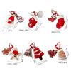 Handcrafted Christmas Santa Keychain Portable Keychain Pendant Hand Knit Festive Accessory for Christmas Enthusiasts