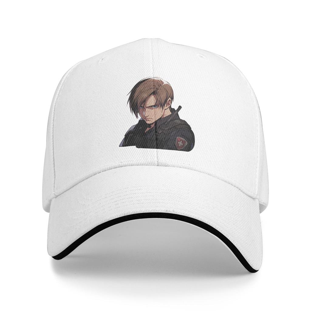 Angry Leon Residents Evils Baseball Cap  Outdoor Sport Sun Visor Trucker Hat Men Women Streetwear Print Baseball Caps