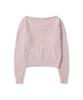 CGP (Women'S) Boat Neck Knit (Muffler Set)_Light Pink