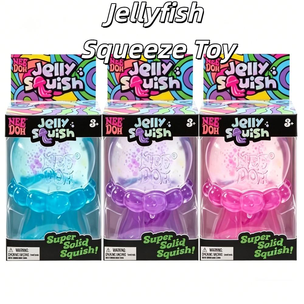 Confirmed Fuzz Ball Jellyfish Squishy Stress Relief Toy, Ideal for Relieving Stress and Pressure in People