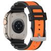 Silicone Band for Apple Watch Series 10 9 8 7 SE 6 5 4 3 2 1 42mm 41mm 40mm 38mm Dual Color Watch Strap