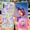 Luxuly Clear Silicone Back Cover For Samsung Galaxy A7 2018 Case 6.1" SM-A750F Bumper Fundas Soft TPU Women Fashion Rose Flower