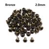 50pcs Metal Ultra-small Buckle 1.5/2.0/2.5mm Mini Eyelet Buttons Snap DIY Doll Belt Buckles Bag Shoes Clothes Sewing Accessories