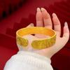 Glossy Opening Auspicious Bracelet Inherits the Engraving Process and Is Wear-resistant