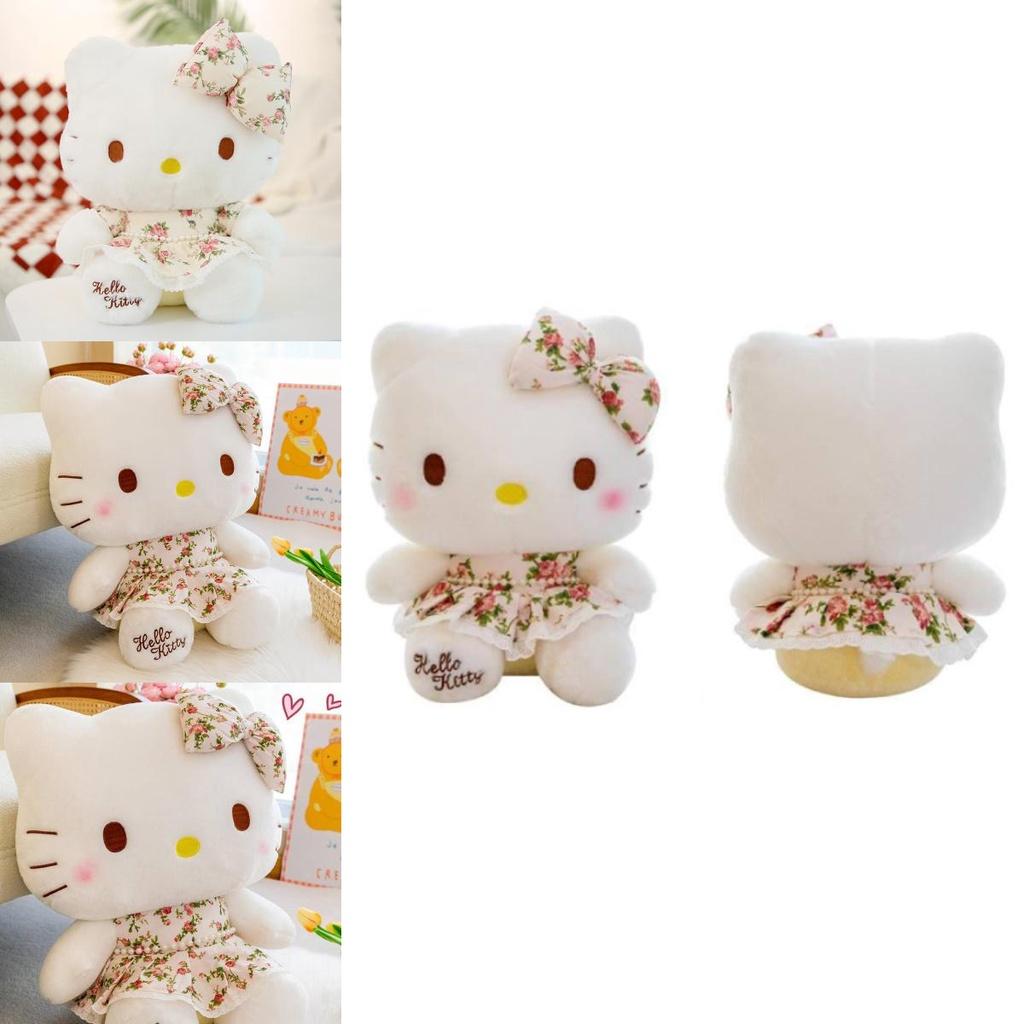Cute Cartoon Wealthy Kt Cat Plush Toy Doll Pillow Pig Doll Machine Girls Birthday Gift Wholesale 32cm 40cm 50cm 60cm