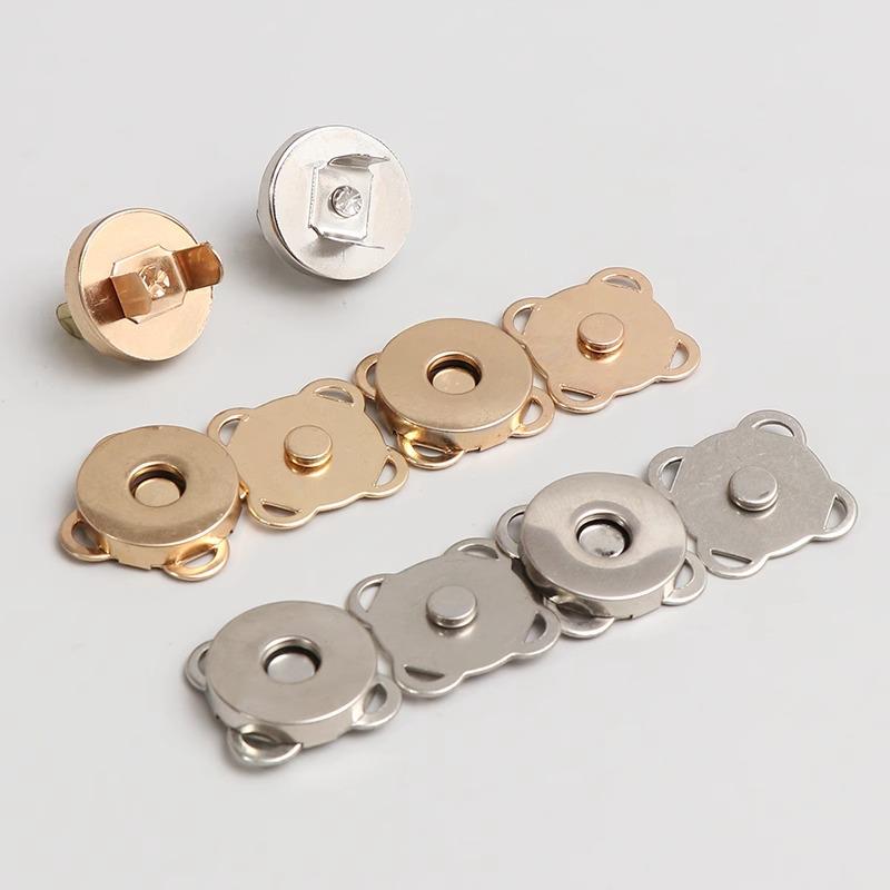 Runde Metall-Magnetische Versteckte Schnallen für Taschen & Bekleidung - 14 mm & 18 mm
