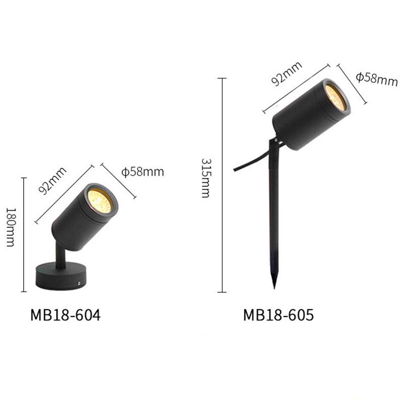 5W/10W Outdoor Garden Lawn Lamp 220V AC LED Spot Light IP65 Waterproof Garden Yard Spotlight Spike Light