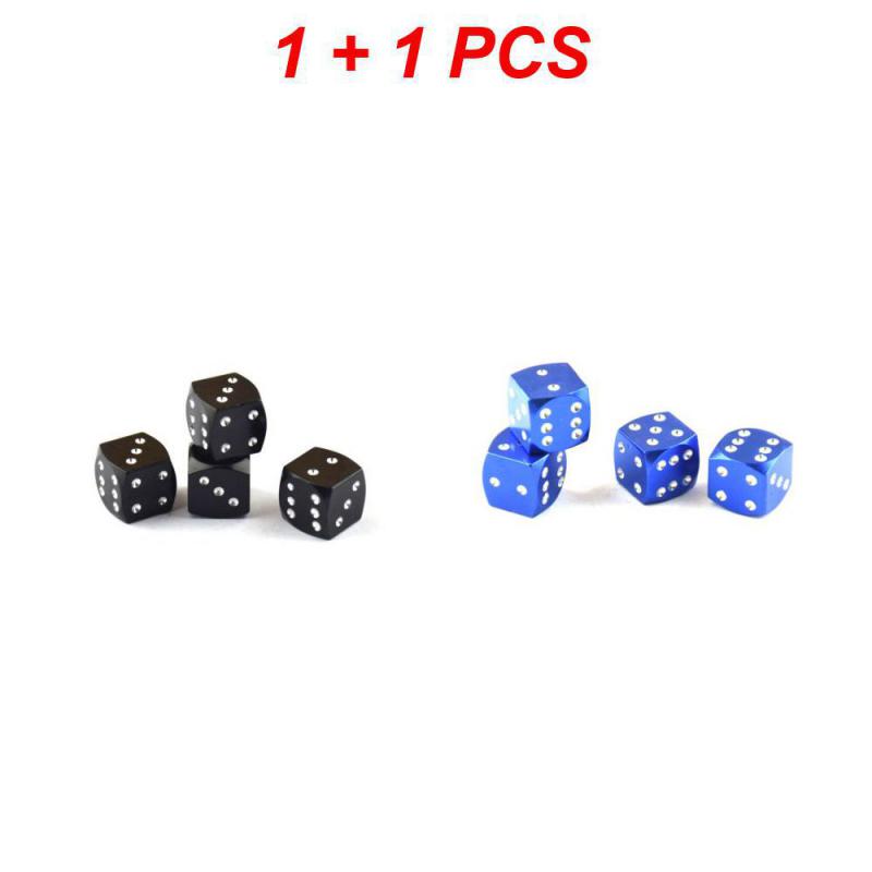 

2/3/4PCS Dice Valve Caps Durable Portable Corrosion Resistant Design Aluminum Alloy For Car Motorcycle Bike Truck Automobile