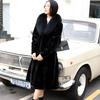 100% Genuine Mink Fur Coat for Women Fox Fur Collar Mink Fur Coat for Women Knee-length Mink Coat Send Mom and Wife Gift