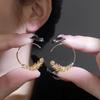 Earrings For Women, Golden Color, With Wheat Ears