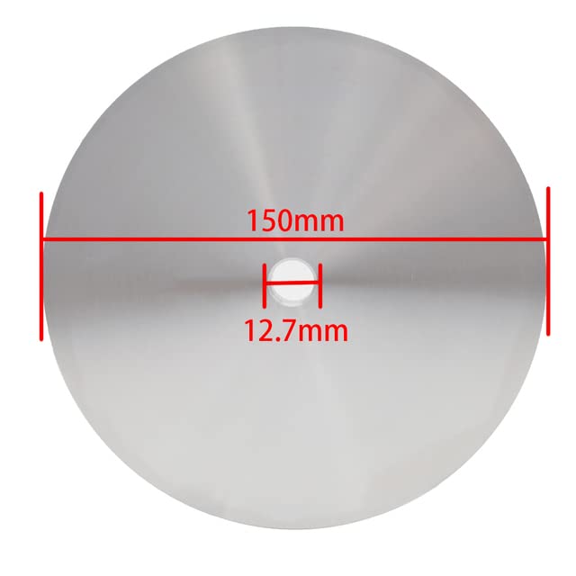 Aluminum Polishing Disc, Flat Polishing Wheel for Gemstone Faceting and Polishing Machines (6-inch (150mm))