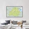 English Map Belarus Map Geographic Map Wall Decor Background Living Home Study Studio Supplies Decorative Hanging Picture