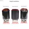 RONSI 1 Pcs Universal Car Glossy Carbon Fiber Black Muffler Tip Exhaust System Pipe Mufflers Nozzle Universal Straight Stainless