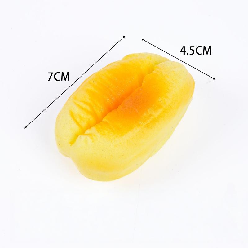 Simulation Food Slow Rebound Squeeze Toy 1Pcs Soft PU Bread Donut Cake Design Stress Reliever for Office Workers Anxiety Reduction