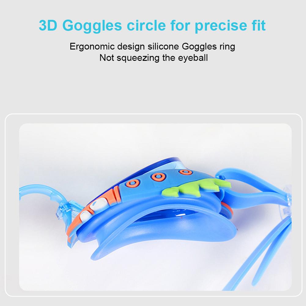 Kids Cartoon Swimming Goggles Waterproof Adjustable Anti Fog Ergonomic Design Swimming Glasses For Boys Girls