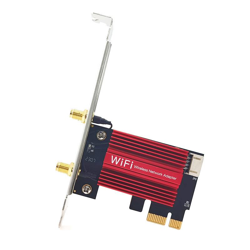 1Pcs 1800Mbps Bt5.2 Dual Band 2.4G/5Ghz 802.11Ax Network Wi-Fi Card For Desktop Pc Win 10/11 Wifi6 Ax1800 Wireless Pcie Adapter