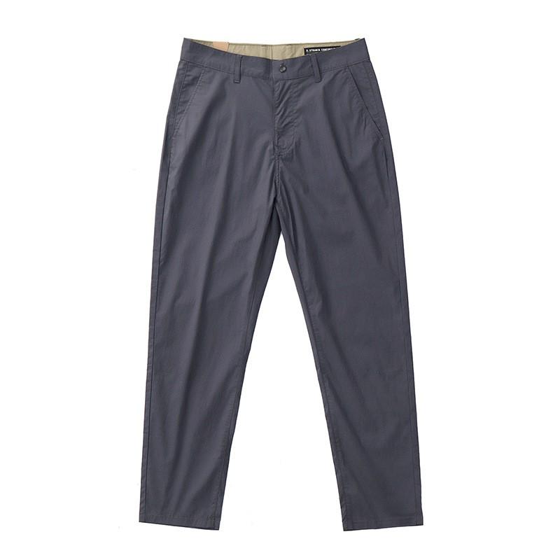 Mens Slim Straight Leg Pants Thin Business Casual American Style Daily Wear Trousers