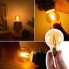 E17 LED Bulb, Equivalent To 10W Incandescent Bulb, 2200K Warm White, G40 Mini Ball Shape, 17mm Base Diameter, 1W Low Wattage, 80lm, Filament Edison