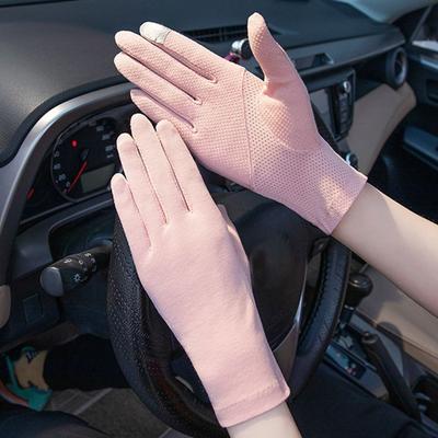 Cotton Outdoor Anti-UV Riding Driving Gloves Mittens Women Gloves Sunscreen Gloves