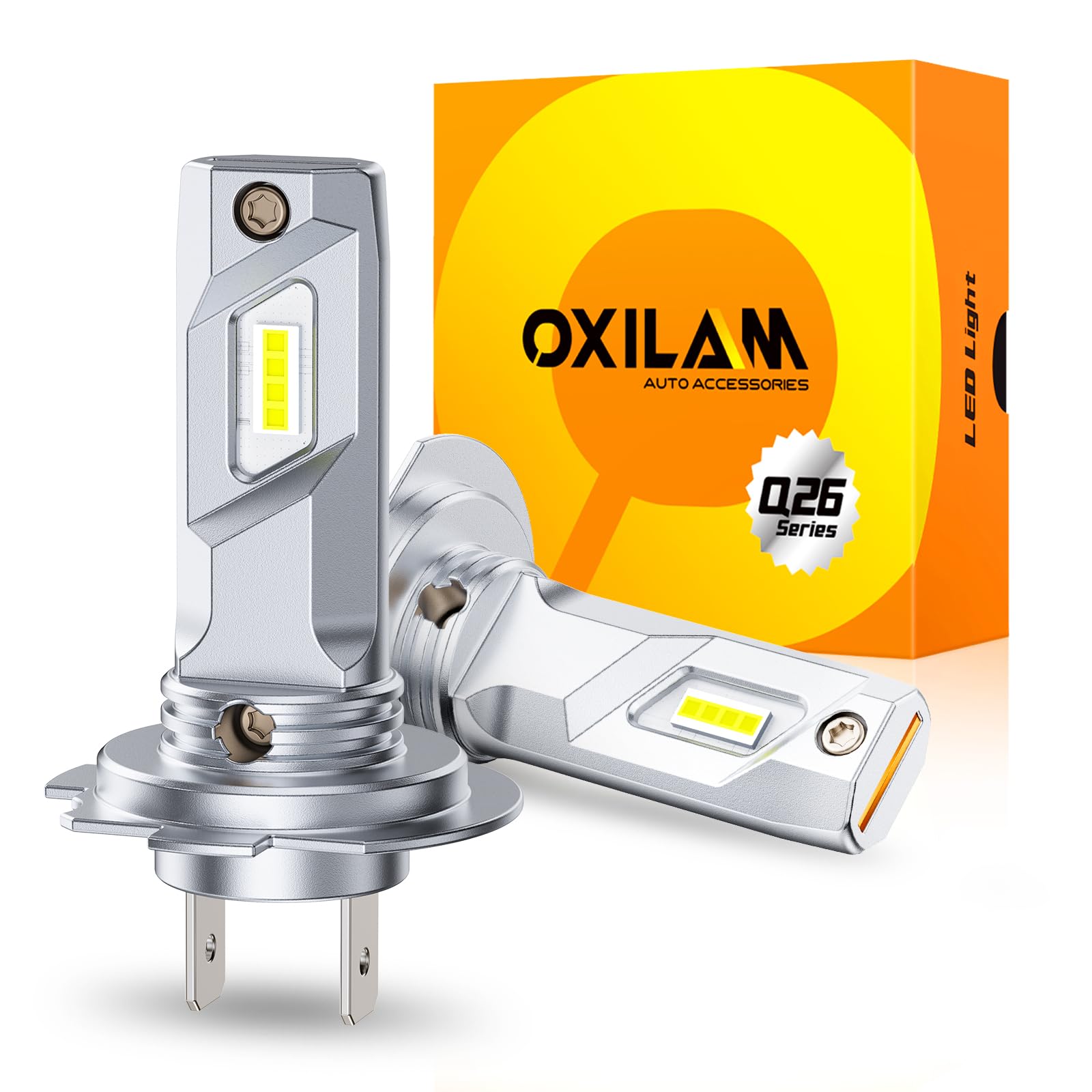 

OXILAM H7 LED Headlight, Compatible with Vehicle Inspections, H7 LED, 8 Ultra Bright CSP