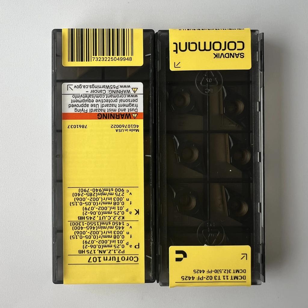 Sandvik / DCMT11T302-PF 4425 / Industrial Indexable Carbide Inserts 10 Pcs