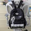 Schoolbag female cartoon print backpack burden reduction female students large capacity cute lightweight schoolbag junior high school backpack