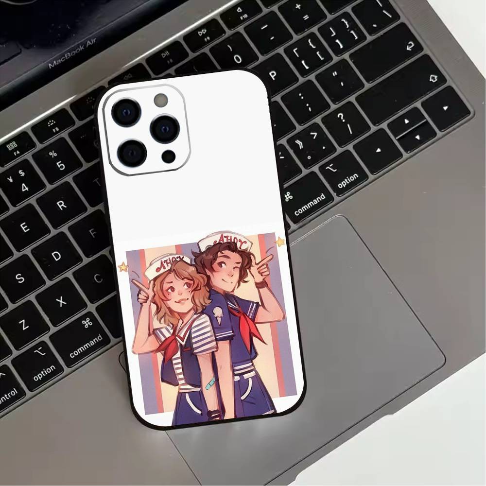 COOL S-Steve H-Harrington  Phone Case For iPhone 17,16,15,14,13,12,11 Plus,Pro Max,XS,Soft Silicone Black Cover