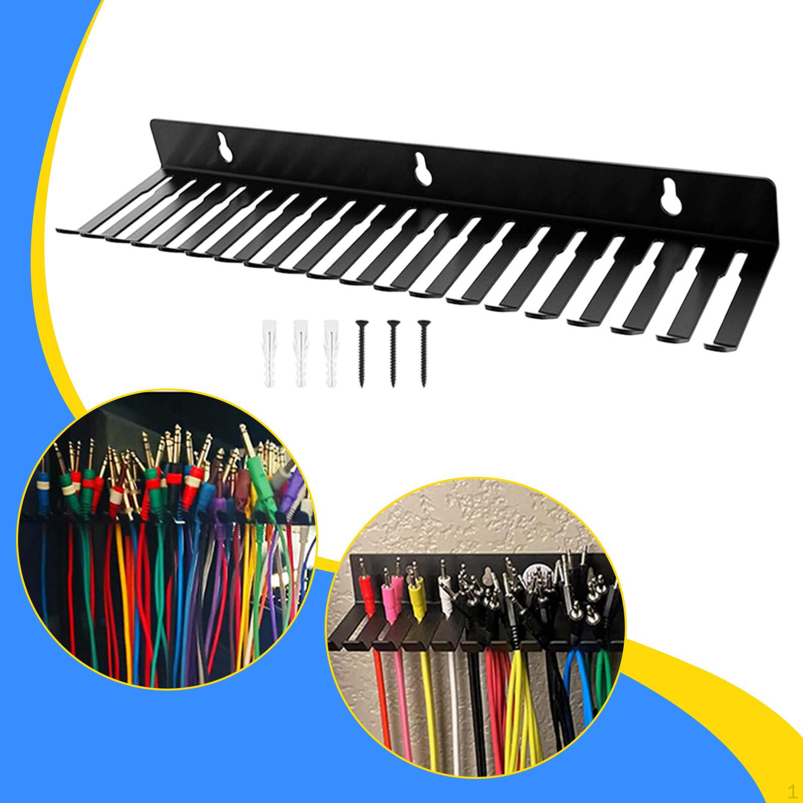 Органайзер и держатель для кабелей с 20 крючками полка для прокладки проводов настенная стойка для хранения для 2150₽