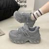 Small height-increasing platform sneakers women's spring and autumn new lightweight mesh student casual shoes