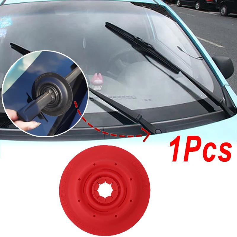 Universal Car Windshield Wiper Dustproof Cover Debris Leaves Falling Protection Sleeve Windscreen Wiper Bottom Hole Cover 1/2pcs