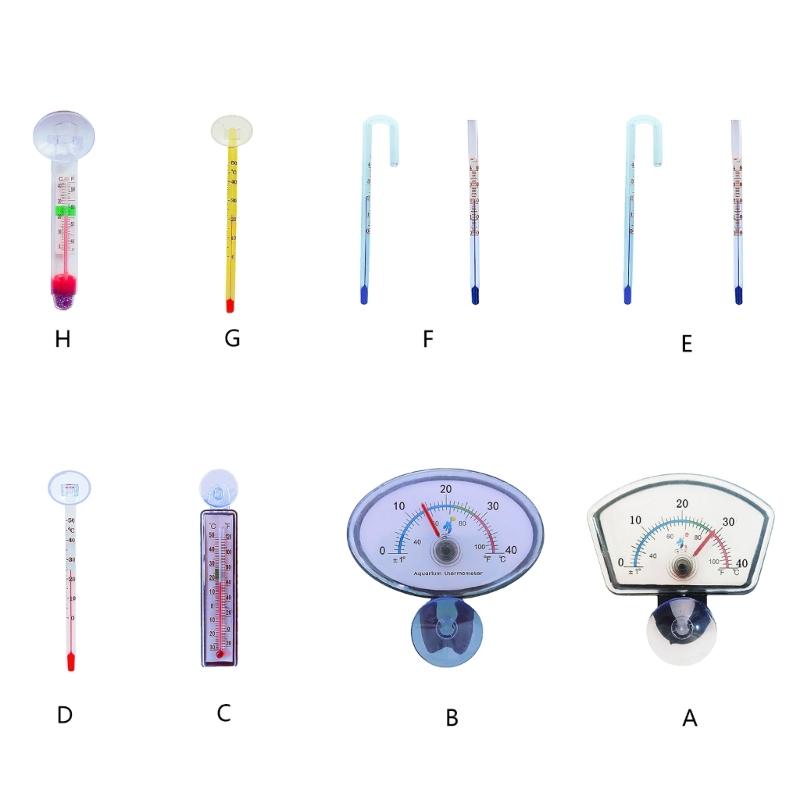 Liquid-In-Glass Aquarium Thermometer for Aquarium FishTank Accurate Floating Laboratory Thermometer