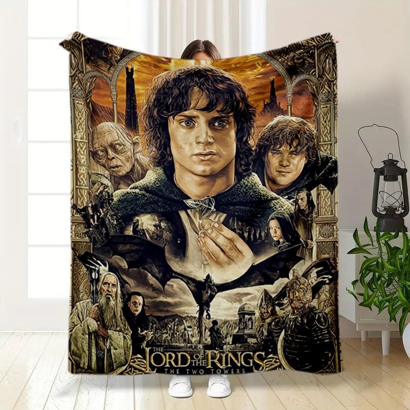 1PC The Lord of the Rings blanket, all-season lightweight home office outdoor nap multifunctional blanket, Christmas gifts