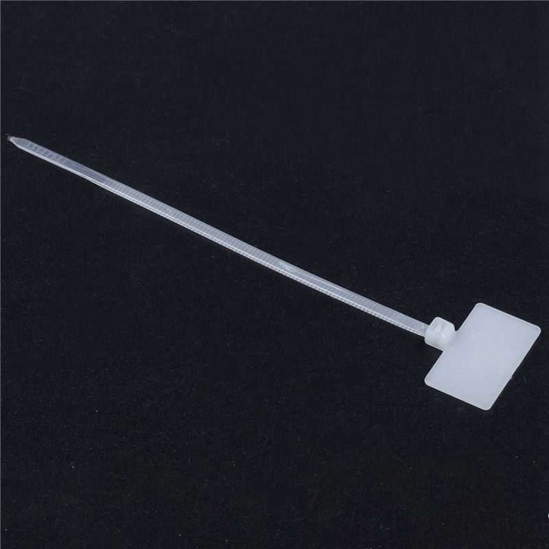 AT21-500Pcs Nylon Cable Tie Label Self-Locking Network Zipper Trim Wrap Ring Line Label
