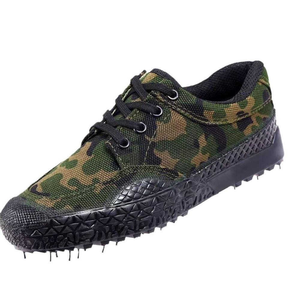 Jiefang Durable Outdoor Labor Protection Shoes - Genuine Rubber Sole Military & Farm Training Shoes.