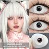 FUNSACHY 1 Pair Fashion Colored Contact Lenses for Cosplay Green Pink Anime Cosplay Lens Beauty Halloween Makeup Eye Soft Lens