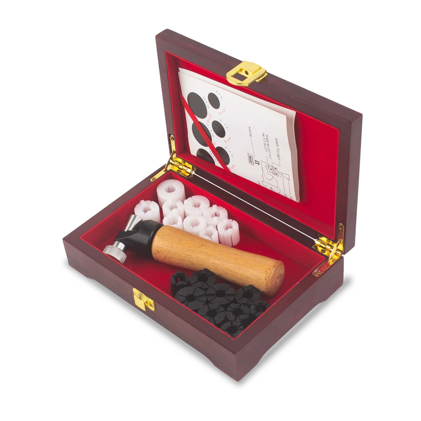 Jewelers Ring Clamp Set in Wooden