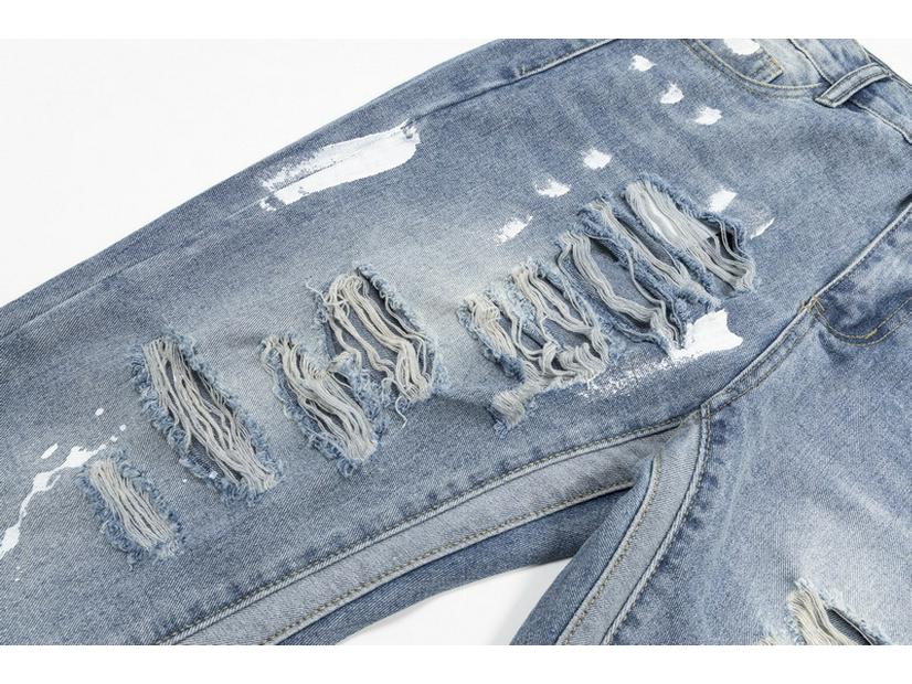 GALLERY DEPT Jeans Acampanados de Calle para Hombre con Grafiti de Tinta