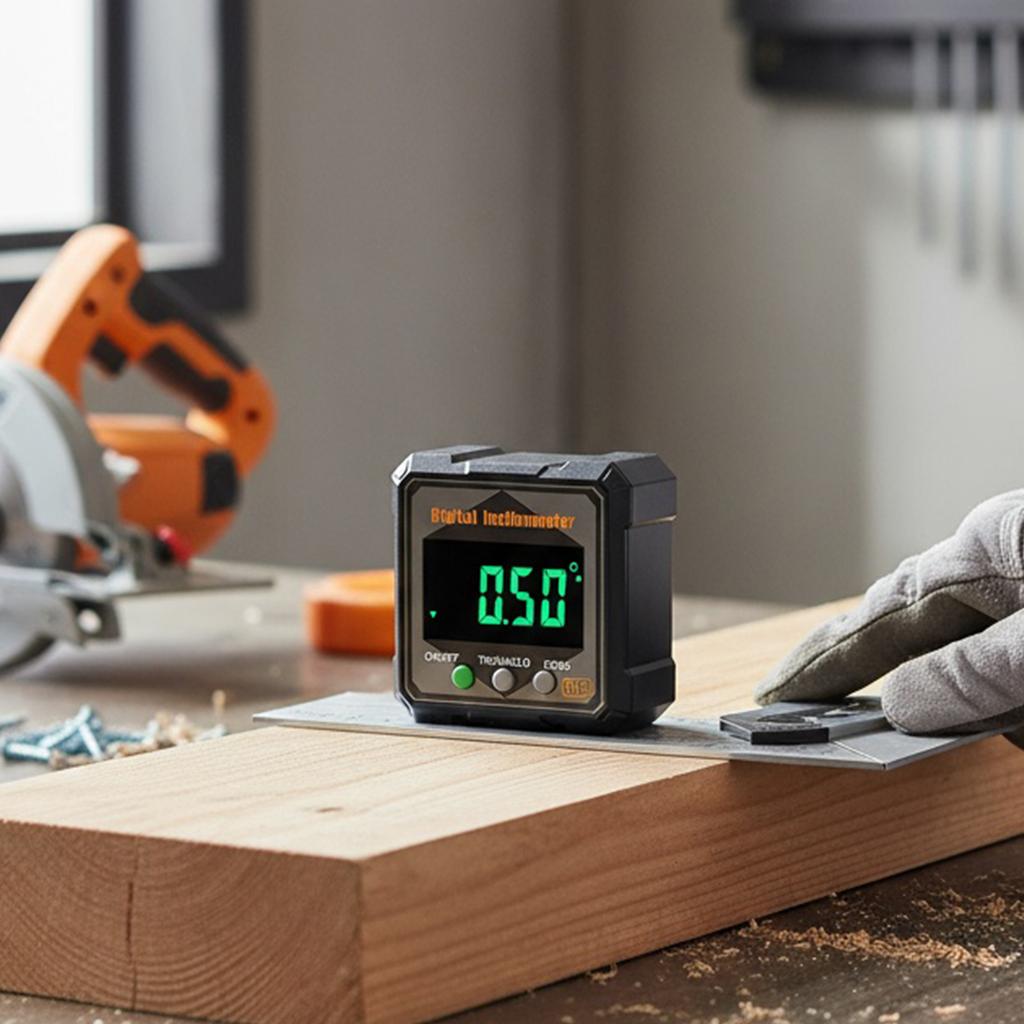 Magnetic Digital Electronic Level and Angle Finder Gauge Bevel Box Angle Measurement Tool Anti-Slip Table Saw Miter Protractor