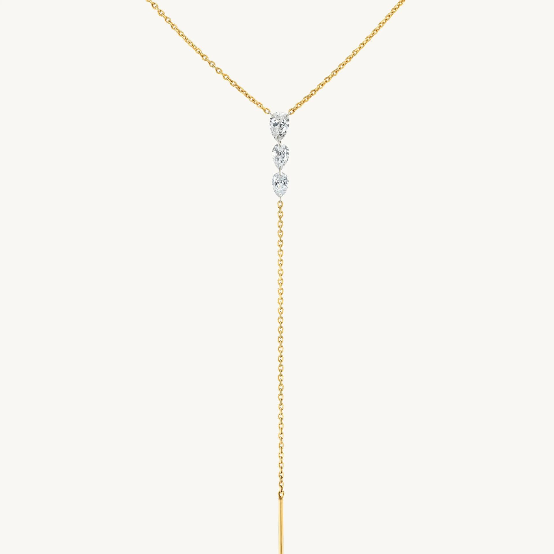 European Retro Gradient Water Drop Rhinestone Pendant Necklace - Elegant Birthday Gift for Girlfriend