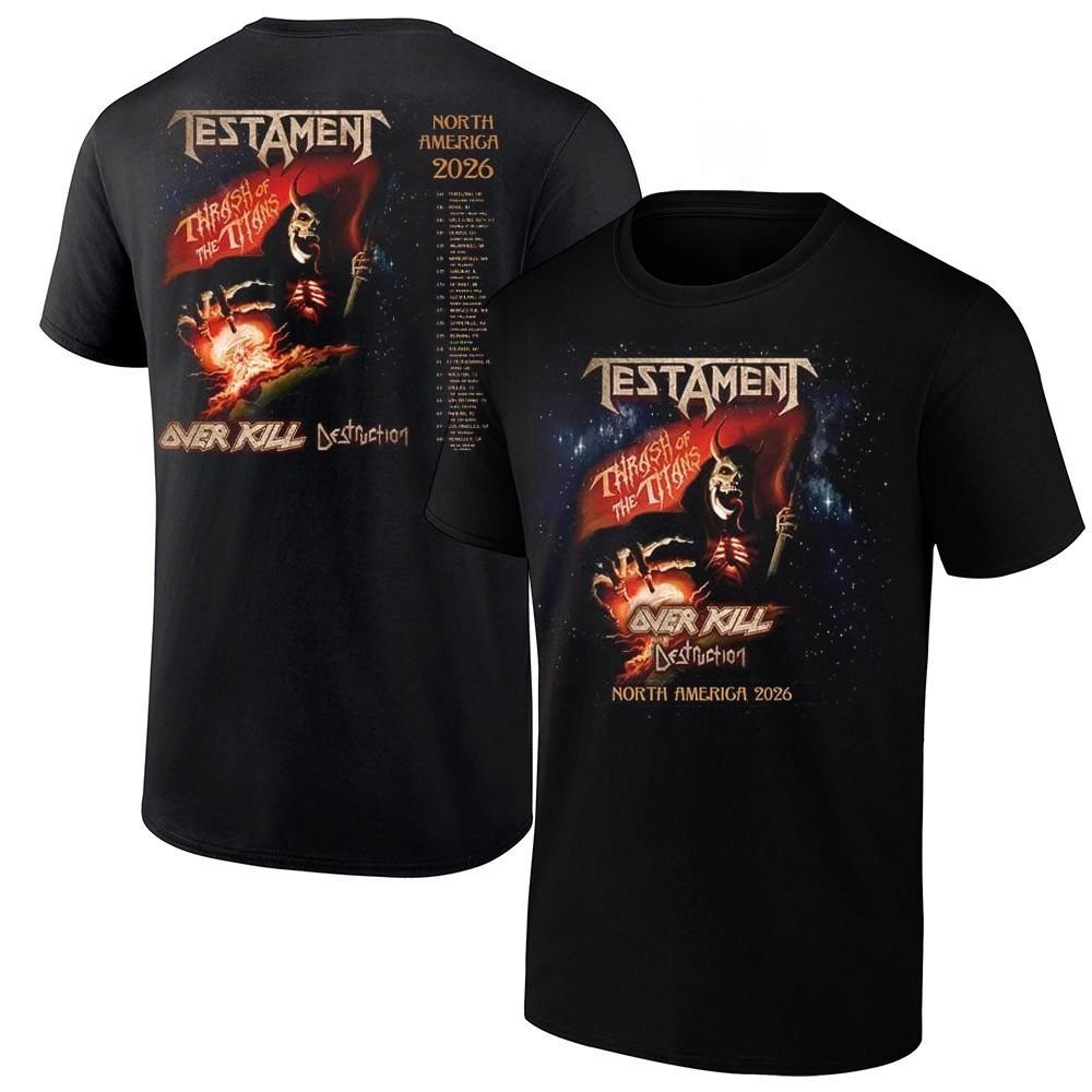 Testament Thrash Of The Titans North America Tour 2026 3D POLYESTER Shirt XXXXL
