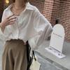 2025 Spring Chic Solid Color Sun Protection Shirt: Versatile, Loose, and Stylish Lapel Design for Women
