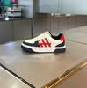 Zapatillas de skate de suela gruesa de caña baja con tres tiras, superficie de tela transpirable, casual, talla XS